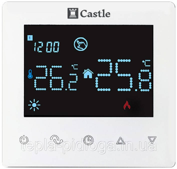 Терморегулятор программатор Castle AC606H БІЛИЙ/ ЧОРНИЙ