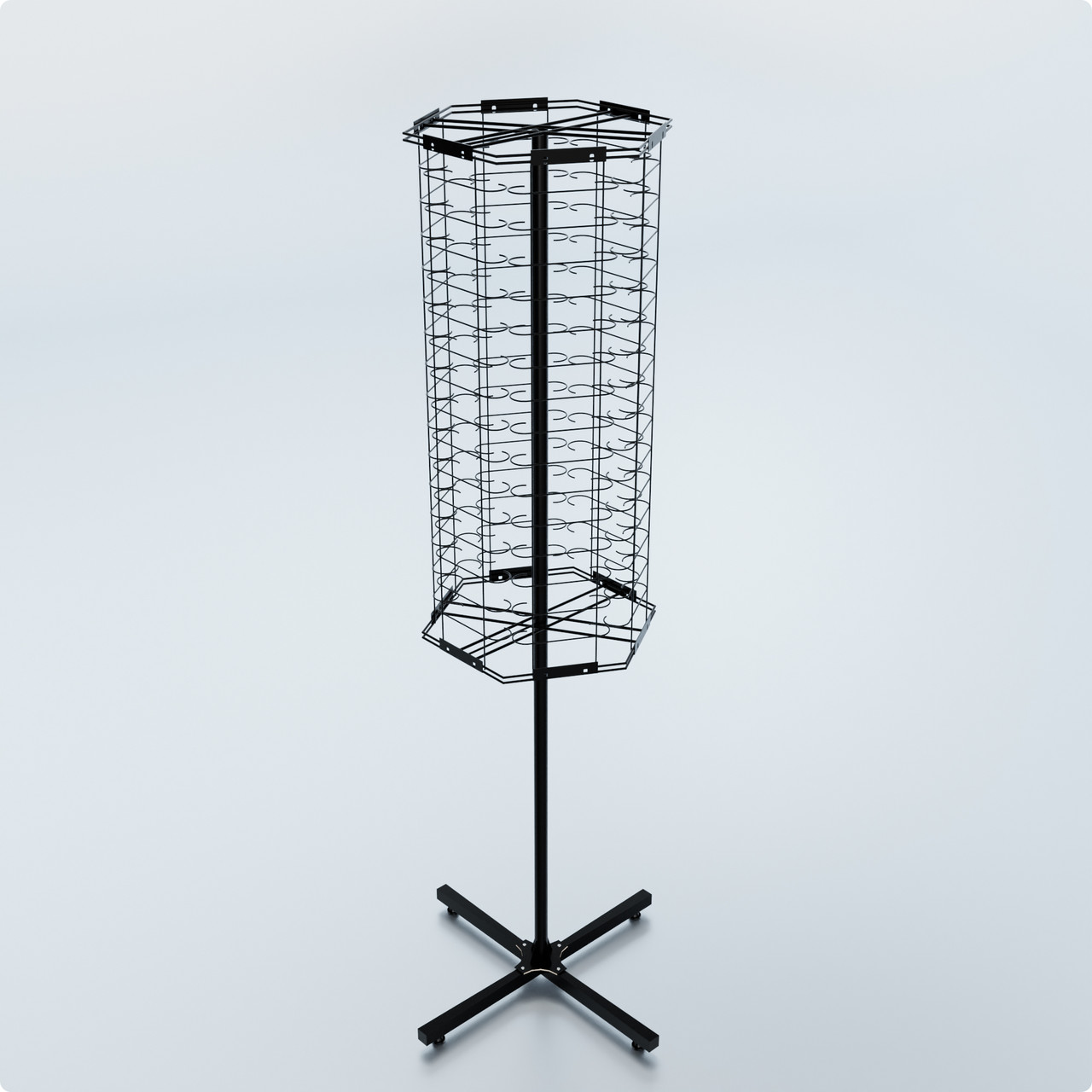 Стійка обертова розбірна MONO-90 H1470 D540 полети для окулярів зйомні. Торгова стійка під окуляри, стенд для розпродажу окулярів, фото 1