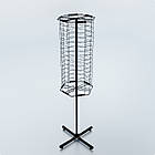 Стійка обертова розбірна MONO-90 H1470 D540 полети для окулярів зйомні. Торгова стійка під окуляри, стенд для розпродажу окулярів, фото 6