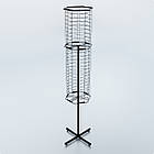 Стійка обертова розбірна MONO-144 H1980 D540 полети для окулярів зйомні. Торгова стійка під окуляри, стенд для розпродажу окулярів, фото 3