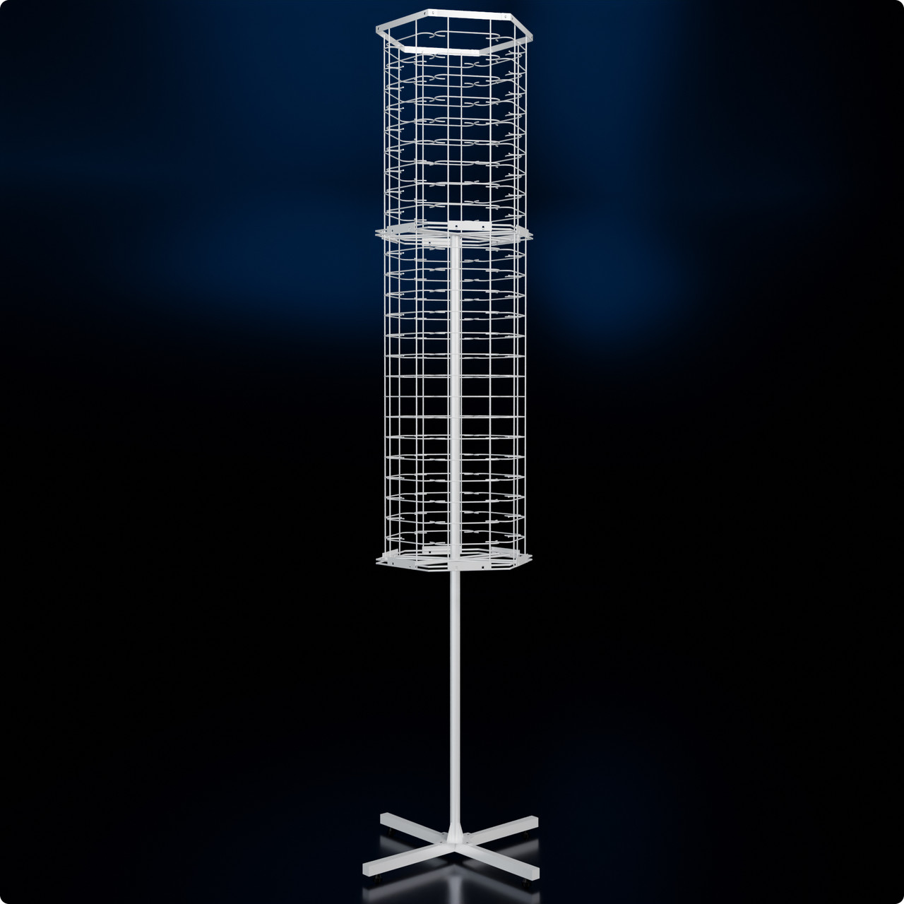 Стійка обертова розбірна MONO-144 H1980 D540 полети для окулярів зйомні. Торгова стійка під окуляри, стенд для розпродажу окулярів, фото 1