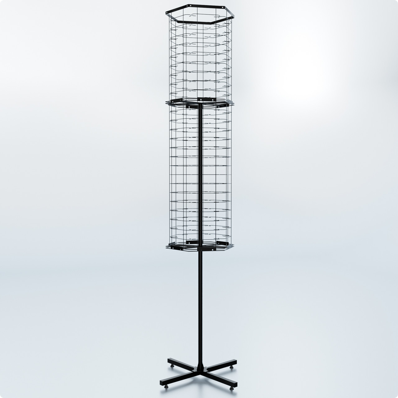 Стійка обертова розбірна MONO-144 H1980 D540 полети для окулярів зйомні. Торгова стійка під окуляри, стенд для розпродажу окулярів, фото 1