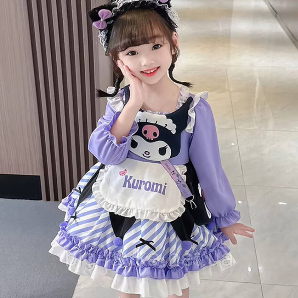 Сукня святкова для дівчаток в стилі Kuromi 100 см Фіолетовий