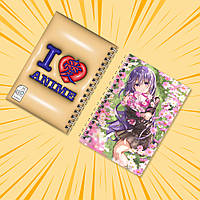 Блокнот на пружині в клітинку 48 арк. Angel Beats! / Янгольські ритми 002