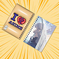 Блокнот на пружині в клітинку 48 арк. Angel Beats! / Янгольські ритми 003