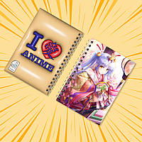 Блокнот на пружині в клітинку 48 арк. Angel Beats! / Янгольські ритми 004