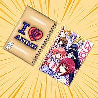 Блокнот на пружині в клітинку 48 арк. Angel Beats! / Янгольські ритми 007