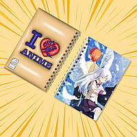 Блокнот на пружині в клітинку 48 арк. Angel Beats! / Янгольські ритми 010