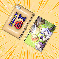 Блокнот на пружині в клітинку 48 арк. Angel Beats! / Янгольські ритми 014