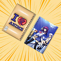 Блокнот на пружині в клітинку 48 арк. Angel Beats! / Янгольські ритми 015