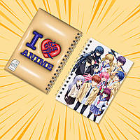 Блокнот на пружині в клітинку 48 арк. Angel Beats! / Янгольські ритми 016