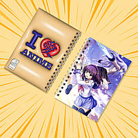 Блокнот на пружині в клітинку 48 арк. Angel Beats! / Янгольські ритми 018