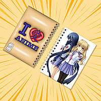 Блокнот на пружині в клітинку 48 арк. Angel Beats! / Янгольські ритми 020