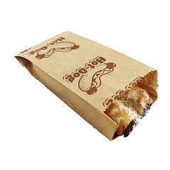 Пакет саше (д) 170*90 (ш)*40 (ш. фальца) , мм, для випічки, з малюнком, крафт папір