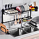 Організатор для миття посуду Storage Shelf Sink storage rack, підставка для приладів. Органайзери для миття, фото 3