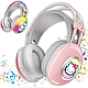 Навушники Bluetooth накладні з RGB підсвічуванням та Hello Kitty PG-706H, Беспроводные bluetooth наушники, фото 3