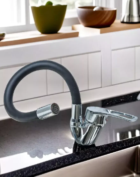 Змішувач для раковини з гнучким краном, що обертається на 360°, Water tap HA-181, для умивальника гнучкий