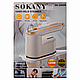 Ручний відпарювач Sokany SK-3069W білого кольору з металокерамічною підошвою 1200 Вт, парова праска, фото 6