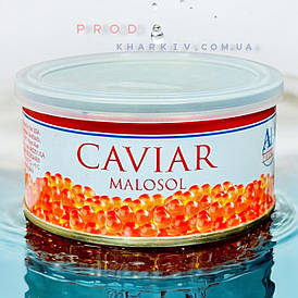 Ікра червона горбуші (імітація) "Alaska" malosol 140 грам (ключ+кришка).