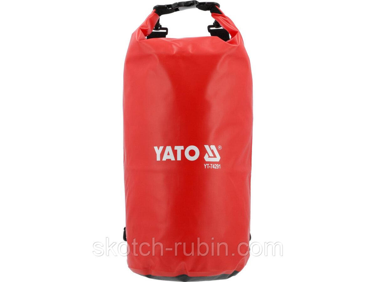 Сумка-рюкзак водонепроникна YATO з 2 плечовими пасами, 20 л, 24х 59 см, з ПВХ брезента [40]