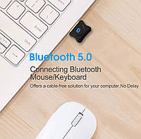 USB Bluetooth 5.0 адаптер міні блютус адаптер для комп'ютера, ноутбука блютуз-адаптер 5.0, фото 3
