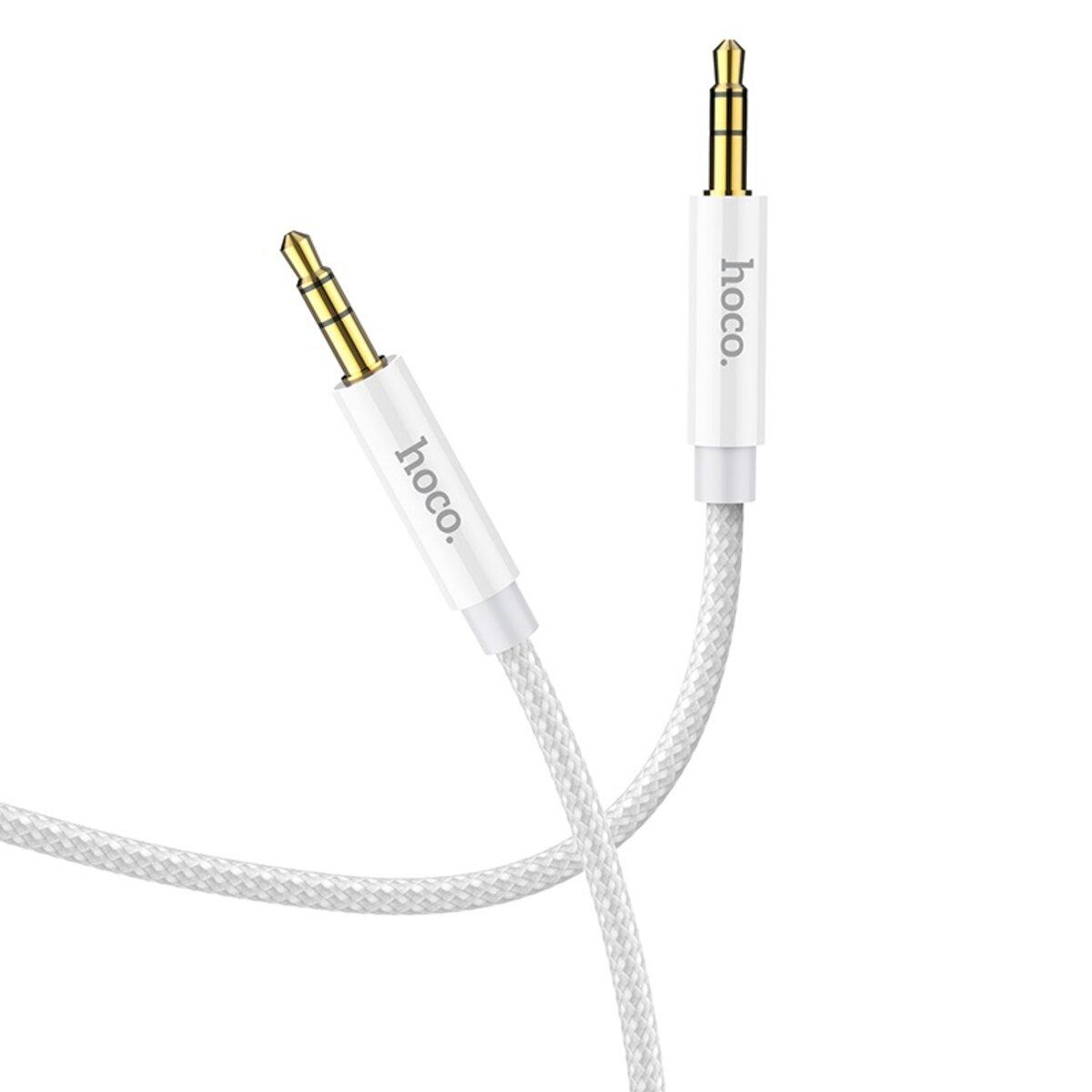 Аудiокабель HOCO UPA19 AUX audio cable (L=1M) Silver