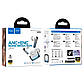 Бездротові навушники HOCO EQ16 Shine true wireless ANC+ENC Noise Reduction BT headset Blue glaze, фото 6
