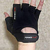 Рукавички для фітнесу і важкої атлетики PowerPlay 9200  чорні XL, фото 2