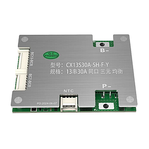Плата захисту BMS CX13S30A-SH-F-Y для 13 акумуляторів LI-ION, 48 В, фото 3