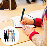 Набір маркерів для магнітно-маркерної дошки з магнітом, 8+4 шт, фото 5