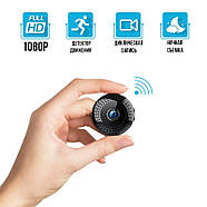 Міні-камера відеоспостереження IP WiFi  з віддаленим доступом А10 1.3 Мп Чорна, фото 4