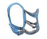 Рюкзак-слінг сумка кенгуру для перенесення немовля. Колір блакитний. (070/2), фото 4