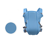 Рюкзак-слінг сумка кенгуру для перенесення немовля. Колір блакитний. (070/2), фото 2