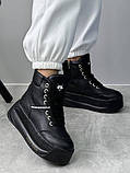 Кросівки черевики легкі зимові утеплені жіночі зимові товста підошва, фото 6