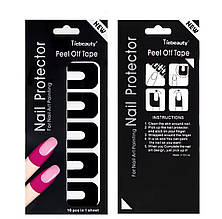 U-подібні силіконові захисні наклейки для кутикули та бічних валиків від лаку