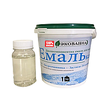 Емаль для ванн ЕкоЕмалька 1000г Білий глянець (ЕкоВанна) Kings, фото 3