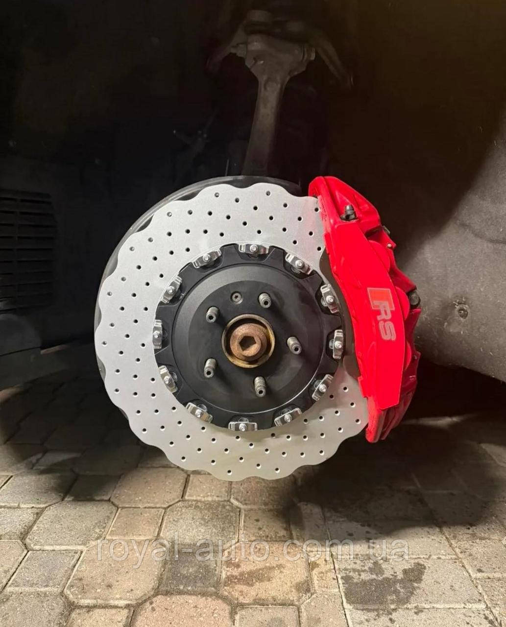 Гальмівна система Audi Аудіо RS6 Avant RS7 Sportback з полегшеними гальмівними дисками дизайн хвиля, фото 1