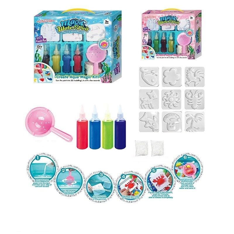 Набір для творчості Чарівний водний світ (аквагель, гліттер, 9 форм) 7266 C, фото 1