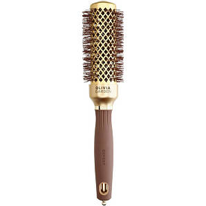 Термобрашинг для волосся Olivia Garden 35 мм Blowout Shine Wavy Bristles Gold & Brown (ID2049)