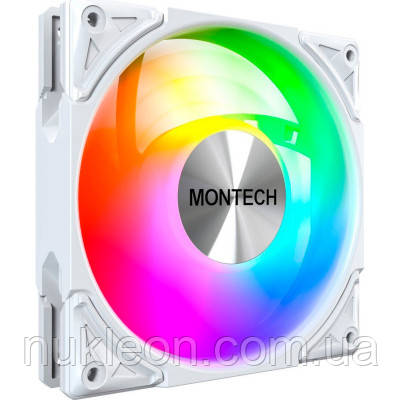 Популярний! Кулер до корпусу MONTECH METAL PRO 12 ARGB PWM WHT - Краща якість тільки на Nukleon.com.ua