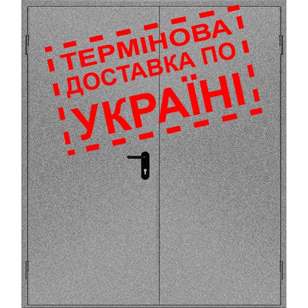 Двері протипожежні металеві глухі ДМП ЕІ60-2-2100x1450 лів., ЄвроСтандарт