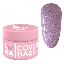 Камуфлююча кольорова база  LunaMoon Cover Base #10 для нігтів, 30 мл.