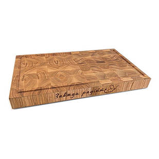 Торцева обробна дошка "Завжди радійте" 49,5х30 см