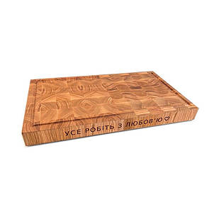 Торцева обробна дошка "Усе робіть з любов`ю" 38х24,5 см