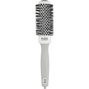 Термобрашинг для волосся Olivia Garden 35 мм Expert Blowout Shine White&Grey (OGID2004)