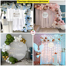 Міні-банер для фотозони з індивідуальним написом Хрещення Златочки, фото 4