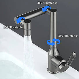 Змішувач-трансформер для кухонної мийки або умивальника TM.EPELLI Італія