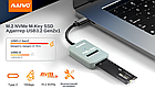 Док-станція Maiwo для M.2 NVMe (PCIe) USB 3.1 Type-C (K1696P 6402) Сіра, фото 4