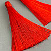 Шовкові китиці для сережок 8 см червоний, фото 2