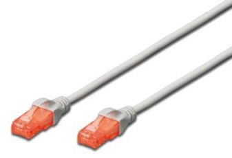 Патч-корд DIGITUS CAT 6 UTP, 1м, AWG 26/7, CCA, PVC, сірий, фото 1